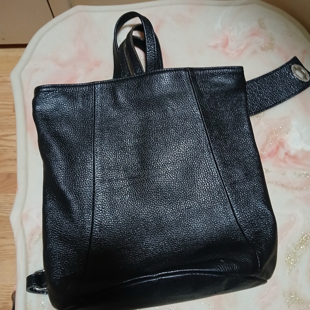 Borse In Pelle Backpack Made In Italy - Picture 3 of 8